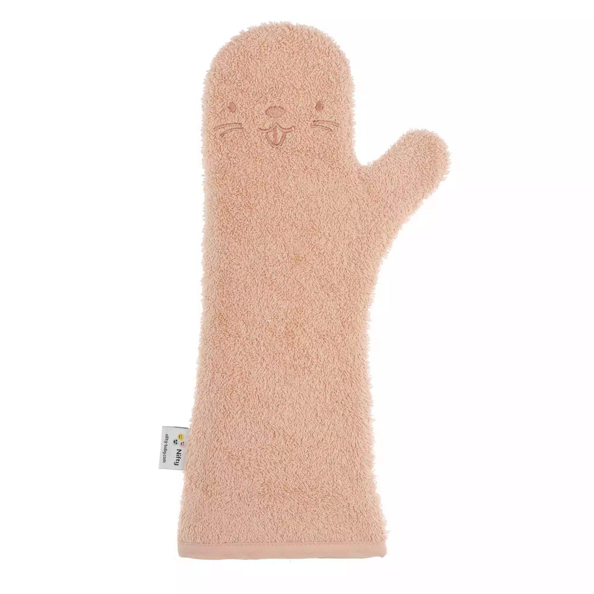 Nifty - Baby Shower Glove - Douche washandje - New Pink - Bever
