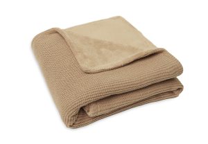 Jollein Wiegdeken Basic Knit Fleece - 75x100 cm. - Biscuit