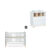Quax Loft 2-delige babykamer XL+barriere White