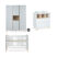 Quax Loft 3-delige babykamer XL+barriere White
