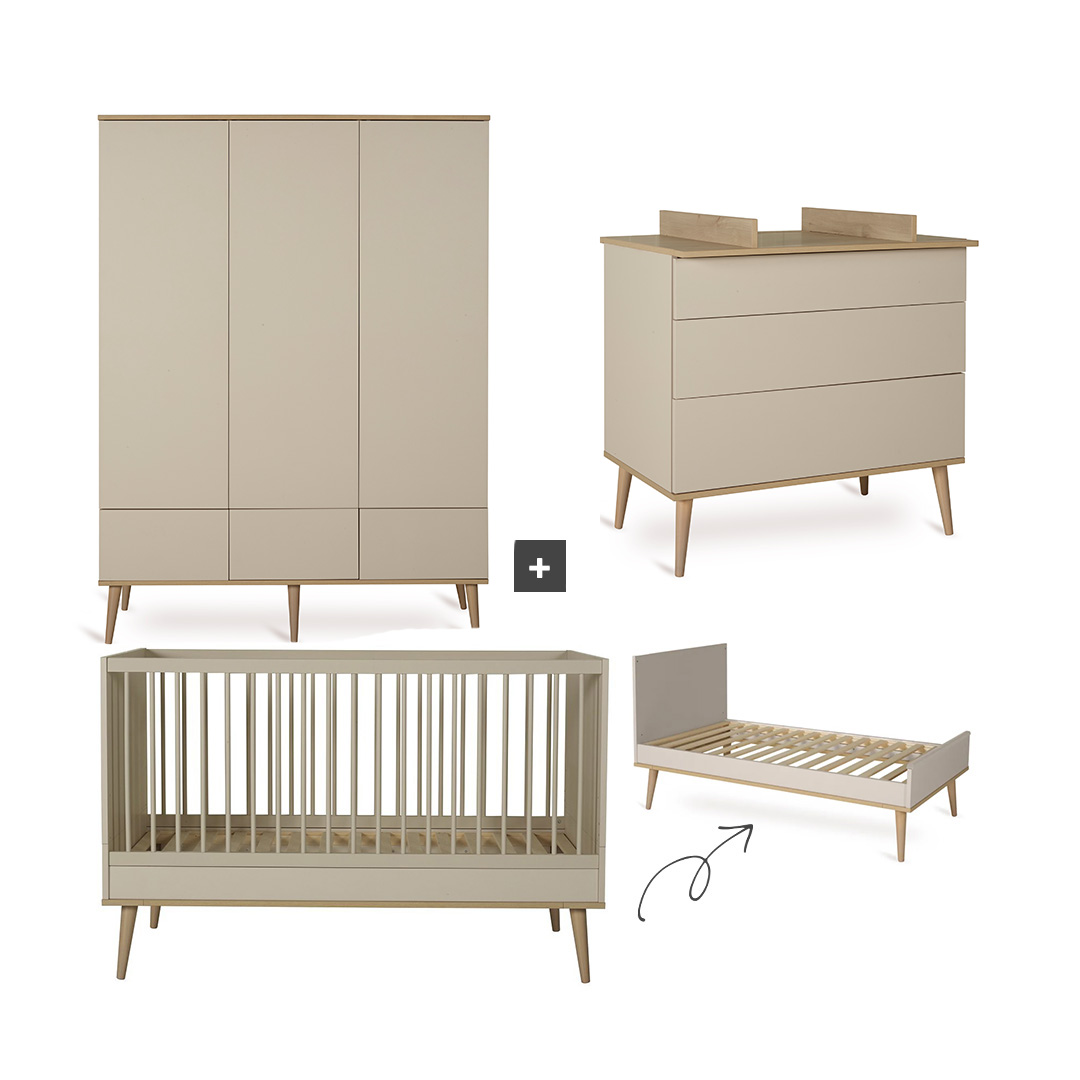 Quax Flow Kinderkamer 3-Delig XL+ Barrier - Clay&Oak