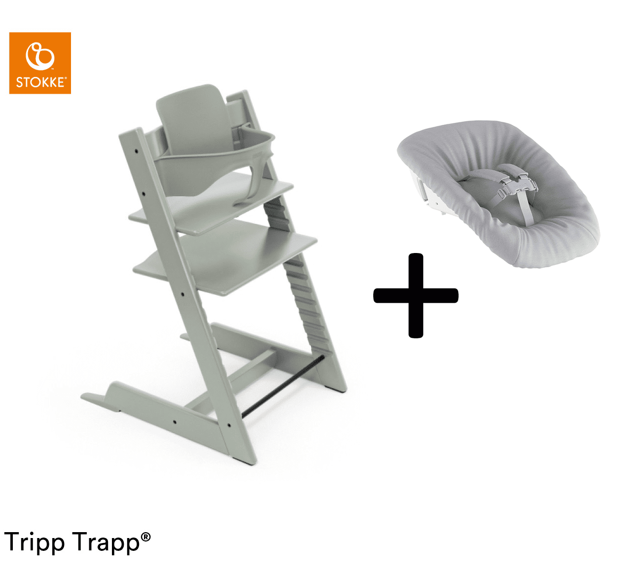 Stokke Tripp Trapp Compleet + Newborn Set™ - Glacier Green (V2)