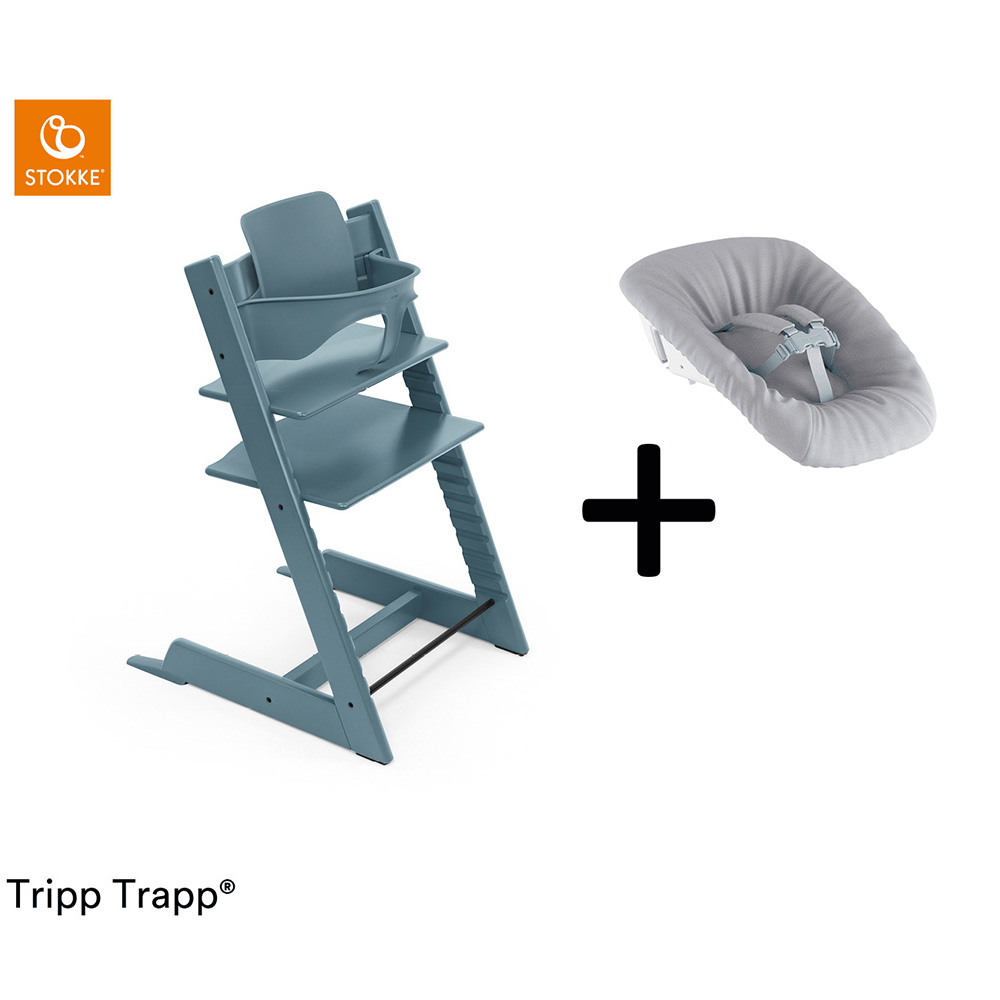 Stokke® Tripp Trapp® Compleet + Newborn Set™ - Fjord Blue (V2)