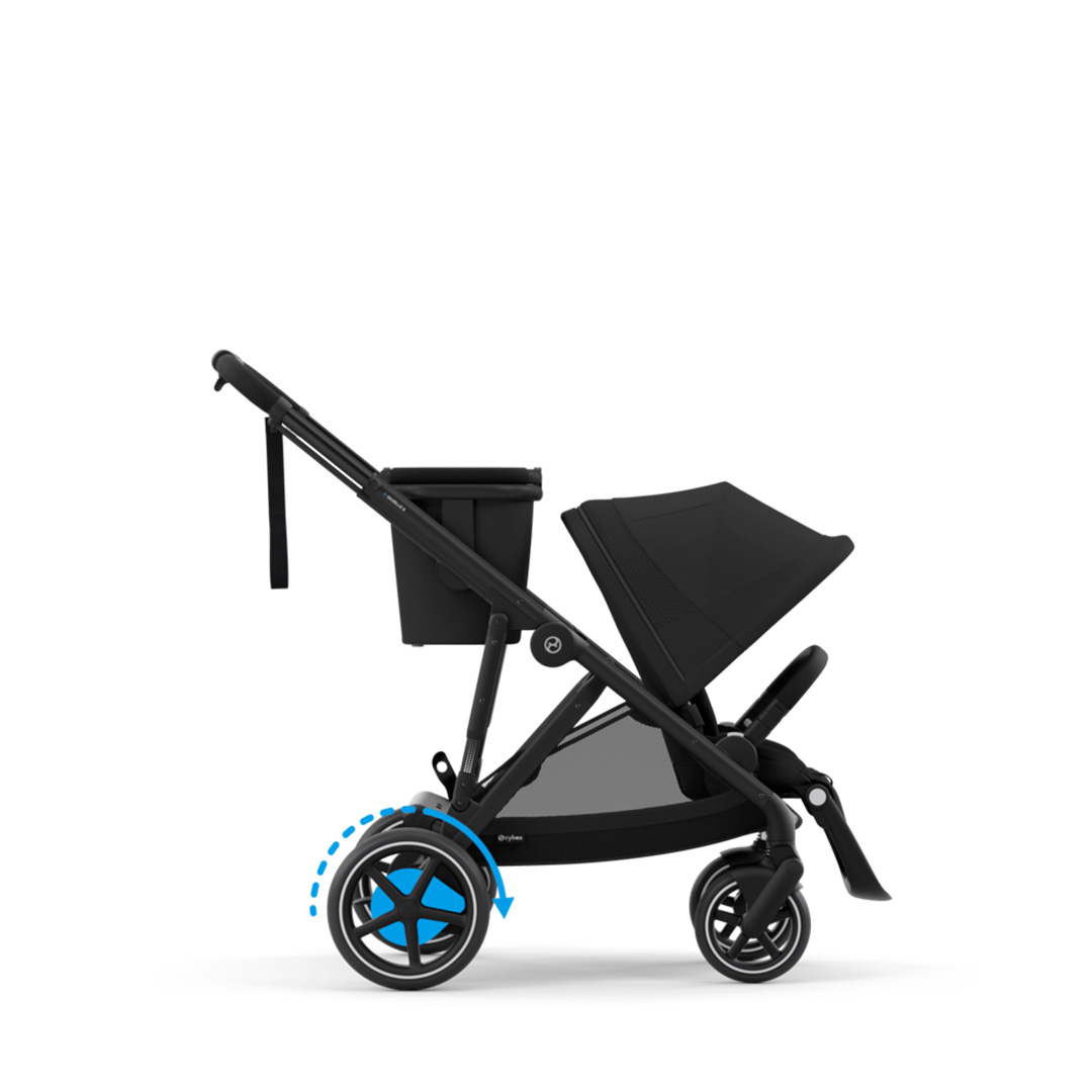 Meegroeiwandelwagen e-Gazelle S CYBEX moon black zwart