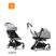 Stokke YOYO3 Complete met Newborn Shell - White Frame - Stone