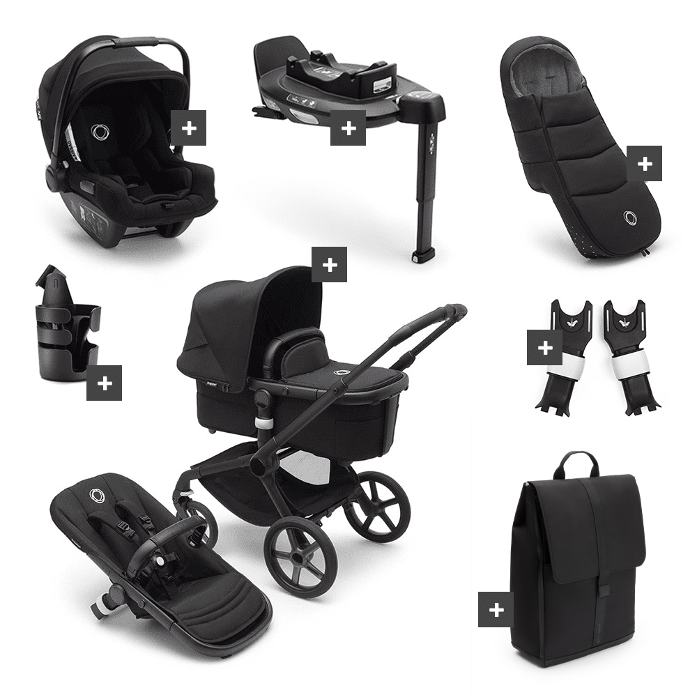 Bugaboo Fox5– Complete Kinderwagen Bundel - Black/Midnight Black