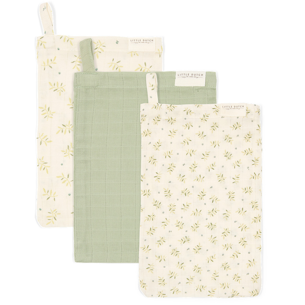 Little Dutch Washandjes Set Hydrofiel - 21x14 cm