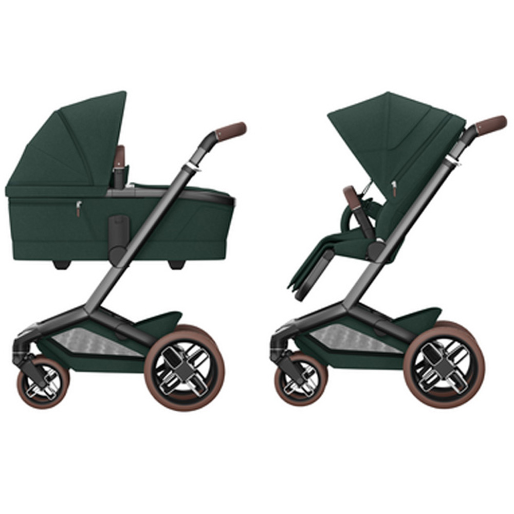 Maxi-Cosi Fame Kinderwagen met Reiswieg - Twillic Green