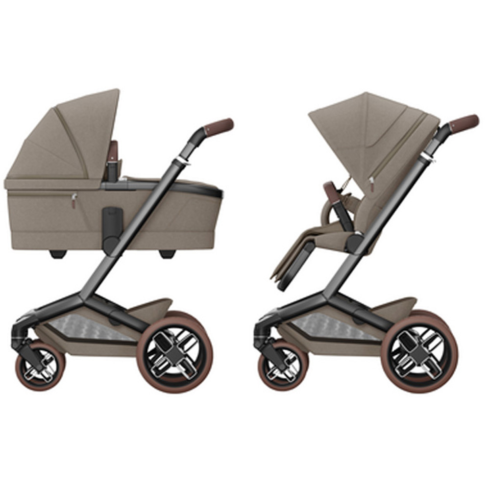 Maxi-Cosi Fame Kinderwagen met Reiswieg - Twillic Truffle